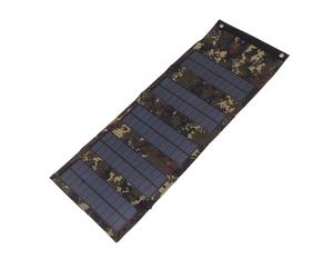 Borsa con Pannello Solare Camouflage da 50W in Monocristallino, Design Compatto a 5 Segmenti