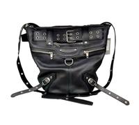 Borsa con rivetti, borsa a tracolla con borchie, da 30 cm, ampiamente usata, a forma di secchiello, con il suo design spazioso, borse da donna con rivetti per telefono, portafogli, cosmetici, donne