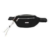 Borsa con sacca in giro confezione in giro per cintura sacca lombare multi strato elegante cerniera liscia a tracolla regolabile a capacità di grande capacità per viaggi esterni (Nero)