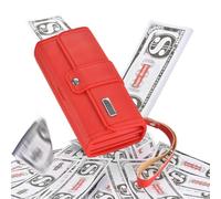 Borsa con soldi per scherzi - Trucco realistico che funziona a batterie, lanciatore di banconote per scherzi, per donne, famiglia, adulti, colleghi, feste, inaugurazione della casa, compleanno, laurea