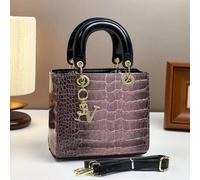 [Borsa con stampa di coccodrillo di lusso] Elegante borsa shopping di lusso con stampa di coccodrillo - Borsa a mano, borsa a tracolla, borsa a tracolla incrociata da donna alla moda Motivo strutturat