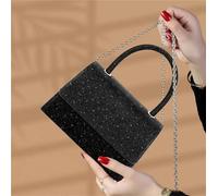 Borsa Con Strass Borsa da donna in PVC minimalista ed elegante e borsa sera con catena alla moda versatile, adatta a tutti i tipi di occasioni importanti Cena