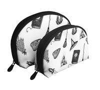 Borsa cosmetica a forma di cappello da strega, pochette da viaggio per donne e ragazze