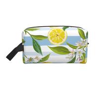 Borsa cosmetica a forma di fiore di limone per donna, borsa per il trucco estiva alla frutta, organizer portatile per toilette, accessori da viaggio, regalo