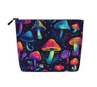 Borsa cosmetica a forma di fungo al neon, borsa per il trucco alla moda per donne, regali di Natale e compleanno, accessori da toeletta