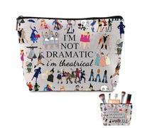 Borsa cosmetica a tema musicale di Broadway, "I'm Not Exagerating, I'm Dramatic", un regalo per i fan di Broadway e gli amanti del teatro