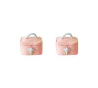Borsa cosmetica alla moda con fiori di tulipano, grande capacità, delicata, organizer portatile da viaggio, regalo per la casa, viola, 25 x 16 x 15,5 cm, Set da 2 (rosa 25 x 16 x 15,5 cm),