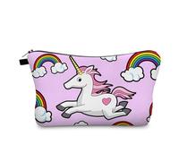 Borsa Cosmetica Arcobaleno Unicorno Pochette Mare,Pochette Trucchi,Astuccio Trucchi,Portatile Da Viaggio Pochette Beauty Case Da Viaggio,Travel Essentials,Coin Purse,Portamonete