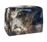 Borsa cosmetica astratta da donna, con motivo astratto della Via Lattea, per articoli da toeletta da viaggio, grande, in PVC, con cerniera, Multi, 18.5x7.5x13cm/7.3x3x5.1in, Beauty case