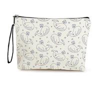 Borsa Cosmetica Baleni Di Linea Pochette Mare,Pochette Trucchi,Astuccio Trucchi,Portatile Da Viaggio Pochette Beauty Case Da Viaggio,Travel Essentials,Coin Purse,Portamonete