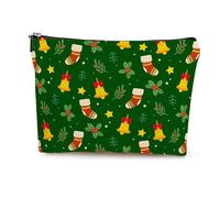 Borsa Cosmetica Calze Natalizie Pochette Mare,Pochette Trucchi,Astuccio Trucchi,Portatile Da Viaggio Pochette Beauty Case Da Viaggio,Travel Essentials,Coin Purse,Portamonete