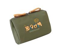 Borsa cosmetica compatta da viaggio in nylon Sacchetti per trucco Unisex Custodia per articoli da toeletta portatili Accessori organizzati per articoli da toeletta compatti quotidiani con design orso