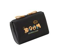 Borsa cosmetica compatta da viaggio in nylon Sacchetti per trucco Unisex Custodia per articoli da toeletta portatili Accessori organizzati per articoli da toeletta compatti quotidiani con design orso