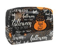Borsa cosmetica con motivo fantasma di Halloween per le donne borsa alla moda carina borsa per il trucco impermeabile borsa da viaggio spaziosa borsa da toilette regalo per ragazze, Multicolore 10.,