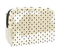 Borsa cosmetica con motivo fantasma di Halloween per le donne borsa alla moda carina borsa per il trucco impermeabile borsa da viaggio spaziosa borsa da toilette regalo per ragazze, Multicolore 08,