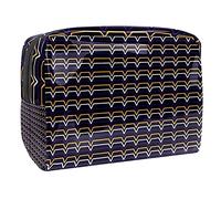 Borsa cosmetica con motivo fantasma di Halloween per le donne borsa alla moda carina borsa per il trucco impermeabile borsa da viaggio spaziosa borsa da toilette regalo per ragazze, Multicolore 09,
