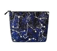 Borsa cosmetica con timbro di lavanda, organizer da viaggio a un unico strato, grande capacità, organizer quotidiano con cerniera, Si illumina al buio., Taglia unica