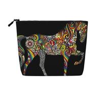 Borsa cosmetica da donna a forma di cuore con petali floreali, borsa da toilette a strato singolo, adatta per riporre tutti i giorni, viaggi e viaggi di lavoro., Db89ce2f5b8f11d57e136c41ce2b961