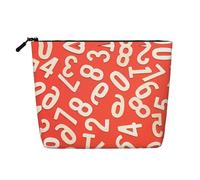 Borsa cosmetica da donna con motivo di conchiglie e stelle marine, borsa da toilette a strato singolo, adatta per riporre tutti i giorni, viaggi e viaggi di lavoro., Numeri Arti, taglia unica