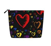 Borsa cosmetica da donna con motivo pastore tedesco, borsa da toilette a strato singolo, adatta per riporre tutti i giorni, viaggi e viaggi di lavoro., Gay Pride Rainbow, taglia unica