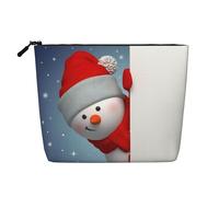 Borsa cosmetica da donna con motivo pastore tedesco, borsa da toilette a strato singolo, adatta per riporre tutti i giorni, viaggi e viaggi di lavoro., Natale divertente., taglia unica