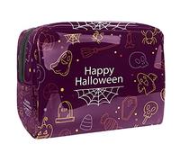 Borsa cosmetica da donna con vampiro di Halloween borsa da trucco impermeabile borsa da viaggio spaziosa borsa da toilette regalo per ragazze, Multicolore 07, 18.5x7.5x13cm/7.3x3x5.1in, Beauty Case