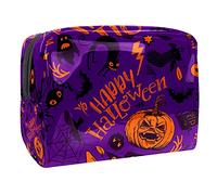 Borsa cosmetica da donna con vampiro di Halloween borsa da trucco impermeabile borsa da viaggio spaziosa borsa da toilette regalo per ragazze, Multicolore 04, 18.5x7.5x13cm/7.3x3x5.1in, Beauty Case