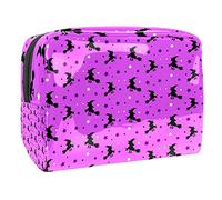 Borsa cosmetica da donna con vampiro di Halloween borsa da trucco impermeabile borsa da viaggio spaziosa borsa da toilette regalo per ragazze, Multicolore 06, 18.5x7.5x13cm/7.3x3x5.1in, Beauty Case
