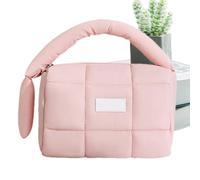 Borsa cosmetica da donna - grande capacità, impermeabile e portatile | Organizer per trucco a forma di sbuffo per viaggi e uso quotidiano, rosa., Siehe Beschreibung, Vedi descrizione