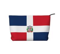 Borsa cosmetica da donna in velluto a coste della Repubblica Dominicana, portafoglio portatile con cerniera, adatta per viaggi e conservazione quotidiana di cosmetici,