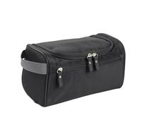 Borsa cosmetica da uomo, impermeabile, in Oxford, viaggio, organizer, beauty case, borsa bagno per Pennelli Cosmetici Strumenti(Black)