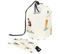 Borsa cosmetica da viaggio a secchiello da 2 pezzi di grande capacità, morbida e impermeabile, borsa cosmetica portatile con coulisse, persone che amano il golf, Persone che amano il golf,