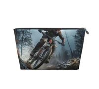 Borsa cosmetica da viaggio borsa per trucco da donna grande trucco mountain bike torneo organizzatore borse da toilette con cerniera borsa, Argento, Taglia unica, Astuccio per trucchi