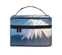 Borsa cosmetica da viaggio con il Monte Fuji all'inizio della primavera, borsa da toilette da viaggio per uomini e donne, adatta per articoli da toeletta cosmetici, Nero , Taglia unica