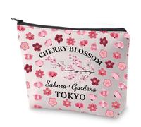 Borsa cosmetica da viaggio giapponese regalo Cherry Blossom Sakura Gardens Tokyo regalo per gli amanti del Giappone, Fiori di ciliegio