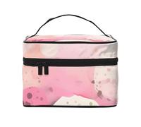 Borsa cosmetica da viaggio in carta con frammenti di colore, borsa da toilette da viaggio per uomini e donne, adatta per articoli da toeletta cosmetici, Nero , Taglia unica