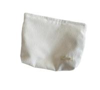 Borsa cosmetica da viaggio in velluto a coste borsa portatile per trucco borse da donna grande capacità cerniera make up organizzatore di stoccaggio frizione, bianco, *1