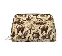 Borsa cosmetica da viaggio portatile di grande capacità cappello da strega borsa cosmetica multifunzionale impermeabile con cerniera