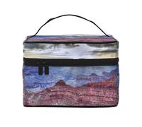 Borsa cosmetica da viaggio stampata Grand Canyon, Nero , Taglia unica