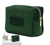 Borsa cosmetica da viaggio - Velluto, 9 x 12 x 17 cm, borsa per il trucco impermeabile, spaziosa con cerniera, morbida borsa da toilette | Dentifricio per la cura della pelle, contenitore portatile