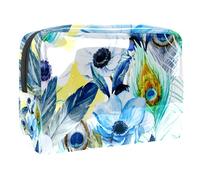 Borsa cosmetica del PVC della borsa di trucco di viaggio della superficie della terra dello spazio per le donne e le ragazze, Multicolore 10., 18.5x7.5x13cm/7.3x3x5.1in