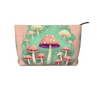 Borsa cosmetica del velluto a coste di grande capacità del modello del fungo di sogno, borsa impermeabile alla moda di stoccaggio degli articoli da, Nero , Taglia unica