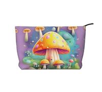 Borsa cosmetica del velluto a coste di grande capacità del modello del fungo di sogno di fantasia, borsa impermeabile alla moda di stoccaggio degli, Nero , Taglia unica