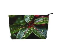 Borsa cosmetica del velluto a coste di grande capacità del modello della stella di Natale, borsa impermeabile alla moda di stoccaggio degli articoli da, Nero , Taglia unica
