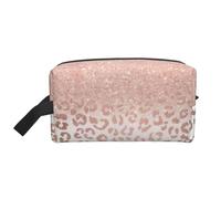 Borsa cosmetica dell'organizzatore di modo della stampa di scintillio dell'oro rosa, borsa cosmetica dell'organizzatore degli accessori, Glitter oro rosa., Taglia unica