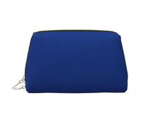 Borsa cosmetica di viaggio della borsa di trucco della stampa blu navy grande, 3 tasche interne dell'organizzatore per gli elementi essenziali, blu navy, One Size, Classico
