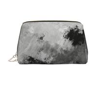 Borsa cosmetica di viaggio della borsa di trucco della stampa blu navy grande, 3 tasche interne dell'organizzatore per gli elementi essenziali, Graffiti grigi, One Size, Classico