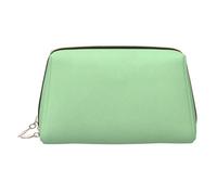 Borsa cosmetica di viaggio della borsa di trucco della stampa blu navy grande, 3 tasche interne dell'organizzatore per gli elementi essenziali, Verde chiaro, One Size, Classico