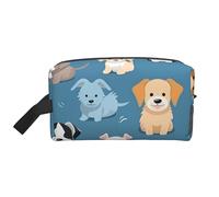 Borsa cosmetica divertente per cani da donna, borsa per il trucco con cucciolo carino, organizer portatile per toilette, accessori da viaggio, regalo