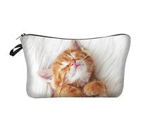 Borsa cosmetica europea e americana stampata in 3D con gatto borsa a mano borsa da donna borsa da sposa tote, E, Taglia unica